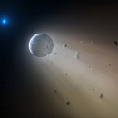 A disintegrating minor planet transiting a white dwarf