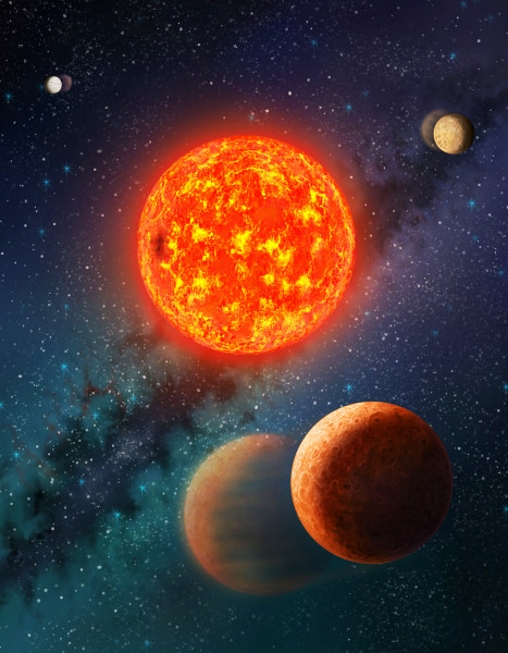 Artist Impression of Kepler-138